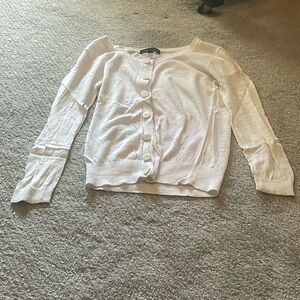 White Cable & Guage sweater